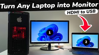 How To USE Laptop As Monitor  Turn ANY Laptop into Secondary Monitor 2023 NEW [upl. by Thirza824]