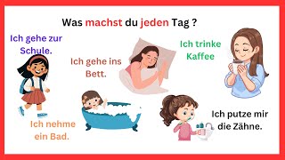 Was machst du jeden Tag  Handlungsverben für Anfänger im Alltag  100 Deutsche Sätze learngerman [upl. by Meuse34]