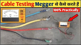 How to Megger Cable How to Check Electrical Cable By Using Megger 300 Sq mm Cable Testing [upl. by Nolyk314]