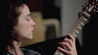 St Vincent Demos Her New Ernie Ball St Vincent Signature Model Fuzz Tone [upl. by Libbna]