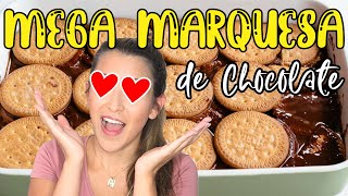 MARQUESA de CHOCOLATE con GALLETA MARIA 🎂😋 Receta FACIL y RAPIDA 👈 [upl. by Drhcir]