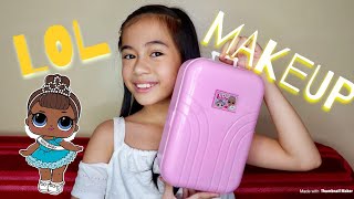 LOL MAKEUP COSMETIC SET with NAIL POLISH and GLITTER LIP GLOSS MAKEUP FOR KIDS  YESHA C 🦄 [upl. by Thayer871]