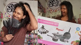 Non stick cookware set මේ ගානට අපෙන් විතරයි 🤩 [upl. by Schilit738]