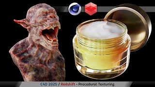 C4D 2025  Redshift  Procedural Texturing [upl. by Enaile359]