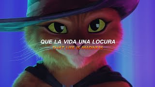 La Canción del Gato con Botas El último Deseo  La Vida Es Una  Karol G Sub Español  Lyrics 🐈🌟 [upl. by Ardisj]