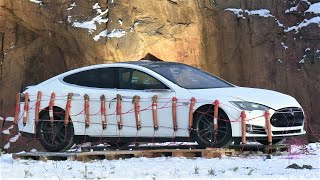 Exploding Broken Down Tesla Model S [upl. by Enileme]