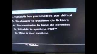 Restaurer une PS3 comme sortie d’usine Recovery PS3 [upl. by Abbate977]