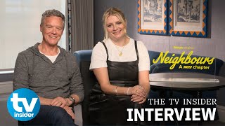 Stefan Dennis amp Mischa Barton open up about NEIGHBOURS A NEW CHAPTER  TV Insider [upl. by Myrta]