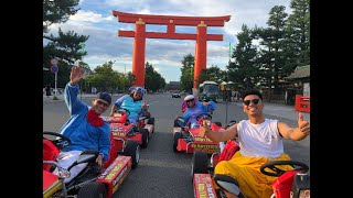 Go Karts in Kyoto Japan  Street Kart  Mario Kart IRL 2018 [upl. by Etnaihc970]