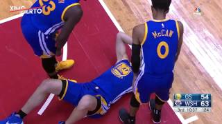 Markieff Morris Slaps Zaza Pachulia And Gets a Flagrant 1  Warriors vs Wizards  02282017 [upl. by Gerkman]