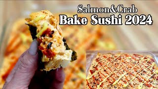 Salmon amp Crab BAKE Sushi 2024  Air fryer FURIKAKE [upl. by Haukom533]