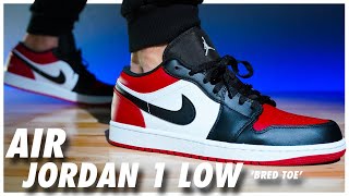 Air Jordan 1 Low Bred Toe [upl. by Tubb]