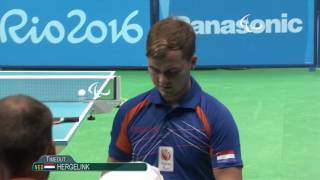 Table Tennis  Mens Singles  Class 10 Group B  Rio 2016 Paralympic Games [upl. by Nerval284]