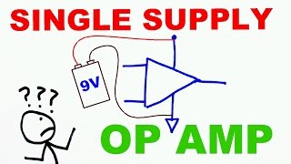 How to use op amps with a single rail power supply [upl. by Inalem]