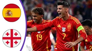 Spain vs Georgia  Extended Highlights amp All Goals 2024 HD [upl. by Naitsirhk]