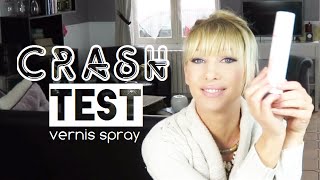 vernis spay jai testé pour vous   CRASH TEST [upl. by Ynnal]