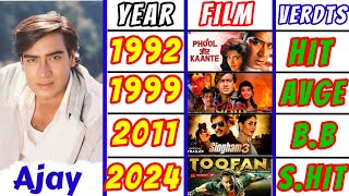 Ajay Devgan All Movies box office collection Hit And Flop Movies list  Love Legends [upl. by Porche]