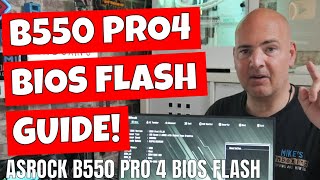 ASRock B550 Pro 4 USB BIOS Flash Update Guide 3200G 5600 5700X3D [upl. by Kilmarx]