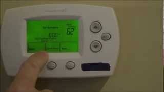 How to Program Your Thermostat  Honeywell FocusPro TH6000 Series [upl. by Atiuqam]