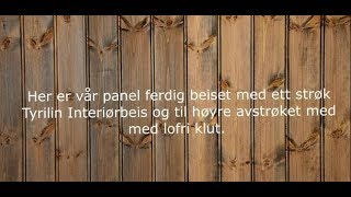 Slik beiser du ny panel innendørs [upl. by Nirrac]