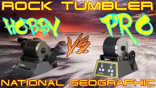 Rock Tumbler Comparison  National Geographic Hobby vs Professional [upl. by Newo]