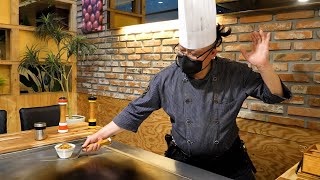 Top Class Teppanyaki Chef’s Skills King’s Teppanyaki [upl. by Ressler]