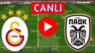 🔴 GALATASARAY PAOK MAÇINI ANINDA İZLE  eFootball Türkçe Simülasyon [upl. by Colbert]