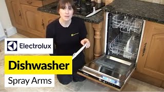 Electrolux Dishwasher Spray Arms Replacement  Quick Fix [upl. by Renee]