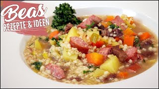 Graupensuppe Rezept  Lecker Hausmannskost  Eintopf kochen mit Rindfleisch [upl. by Jain]