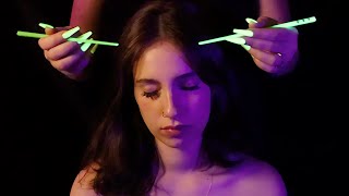 ASMR Hair Parting amp Ear Tracing 🔮Intense Tingles🔮 [upl. by Eentroc]