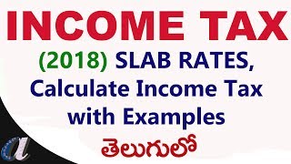 INCOME TAX  2018 Slab Rates  How to Calculate Income with Examples [upl. by Dede621]