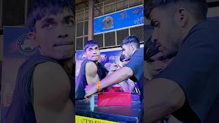 AYUSH KAUSHAL Armwrestling 🔥 Match 💀 armwretling shorts motivation armwretling [upl. by Casia]