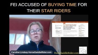 FEI Accused of Buying Time for Star Riders and Horse Abuse Resolution [upl. by Mort820]