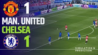 MANCHESTER UNITED 11 CHELSEA • Highlights • Premier League 2425  SimulationRecreation [upl. by Nottirb241]