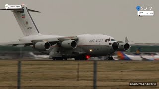 Stansted Airport Live Cargolux 747 amp C17  6th February 2024 [upl. by Sidoma196]