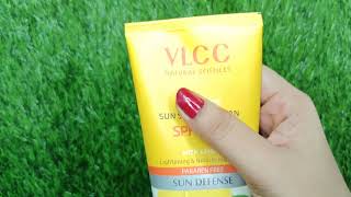 VLCC sunscreen cream review in Hindi  SPF 25  from Rashi product review [upl. by Onaicnop]