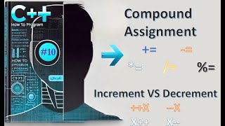 New C 14 10 Compound assignment  increment  decrement  شرح عربي [upl. by Nollaf374]