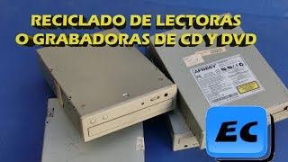 Reciclar una lectora o grabadora CDDVD vieja o rota Que se puede sacar de compactera [upl. by Armillas949]