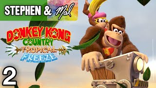 DKC Tropical Freeze 2  quotZiplines and Ponytailsquot 1A 14 1Boss [upl. by Hsaniva778]