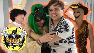 Making Costumes for Each Other at SPIRIT HALLOWEEN  Danny Vlog ft Birlap WholeWheatPete [upl. by Guglielma]