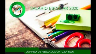 Salario Escolar 2020 [upl. by Ahsac]