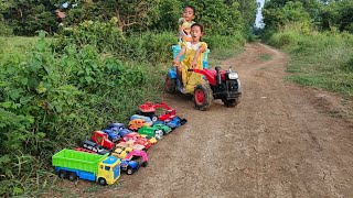 Yana and Oun Mey find many small cars near the house [upl. by Ana467]