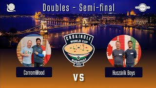 Crokinole World Cup  Doubles Semifinal CarromWood Vs Huszárik Boys [upl. by Rafe481]