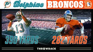 Marino vs Elway Legend Duel Dolphins vs Broncos 1985 Week 4 [upl. by Asyle442]