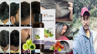 vrutika Anti grey hair oil  honest review [upl. by Eittel]