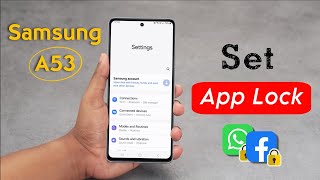 How to Set App Lock in Samsung Galaxy A53  Samsung A53 me App Lock Kaise Lagaye [upl. by Hartley]