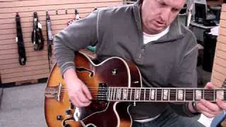 Vintage Hondo II L5 Archtop Jazz GuitarGravity Music GearDemo Video [upl. by Hsreh]