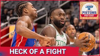 Locked On Pistons POSTCAST Detroit Pistons COME UP SHORT vs Defending Champion Boston Celtics [upl. by Farhi]