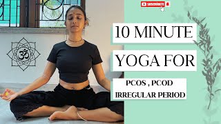 10 yoga exercises for your irregular period PCOD PCOS ampPelvic Stretches yoga health flexibility [upl. by Voltz]