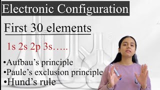 Electronic Configuration for first 30 elements  Chemistry [upl. by Sang975]